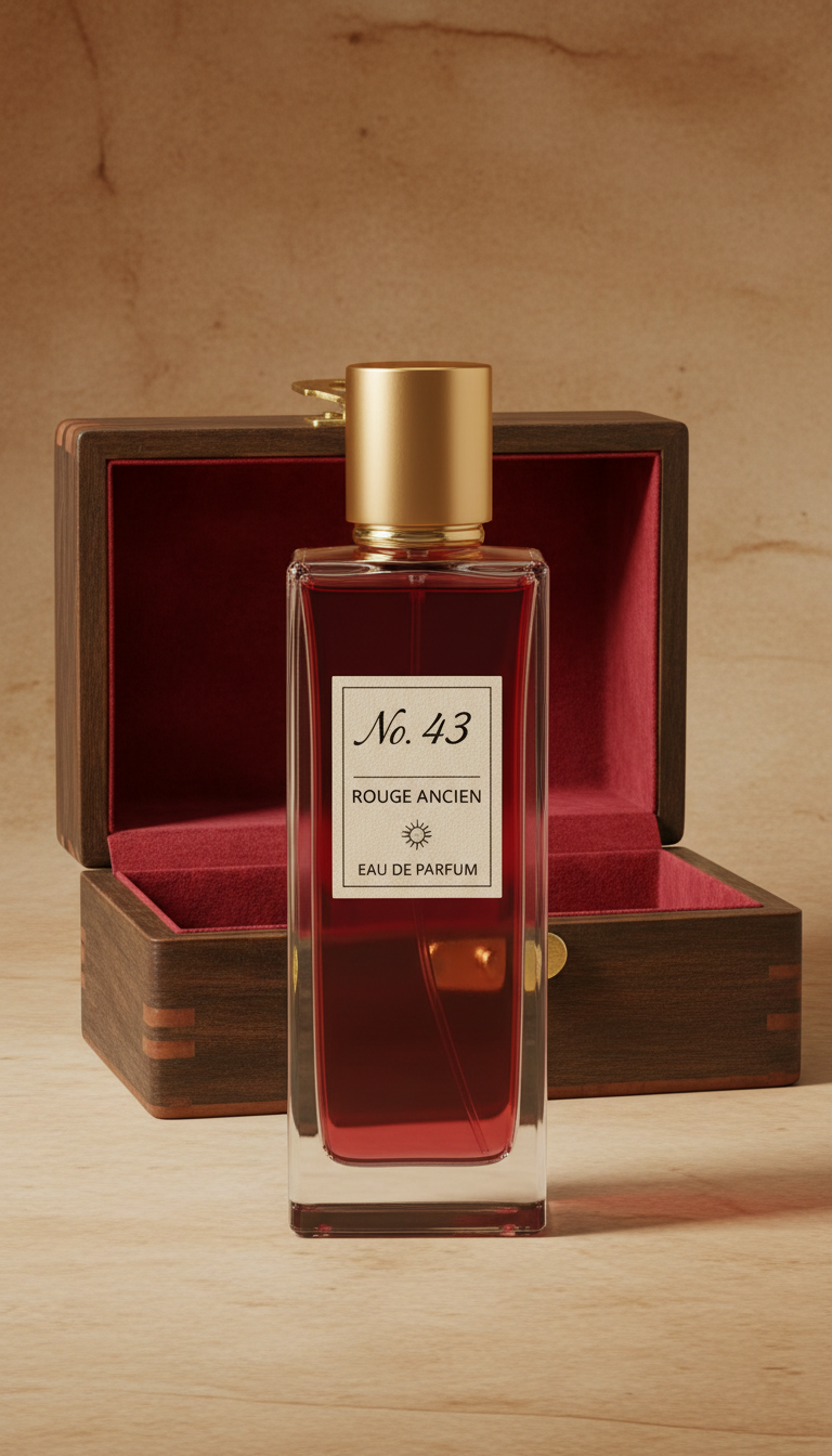 Eau de parfum with ornate metal detailing